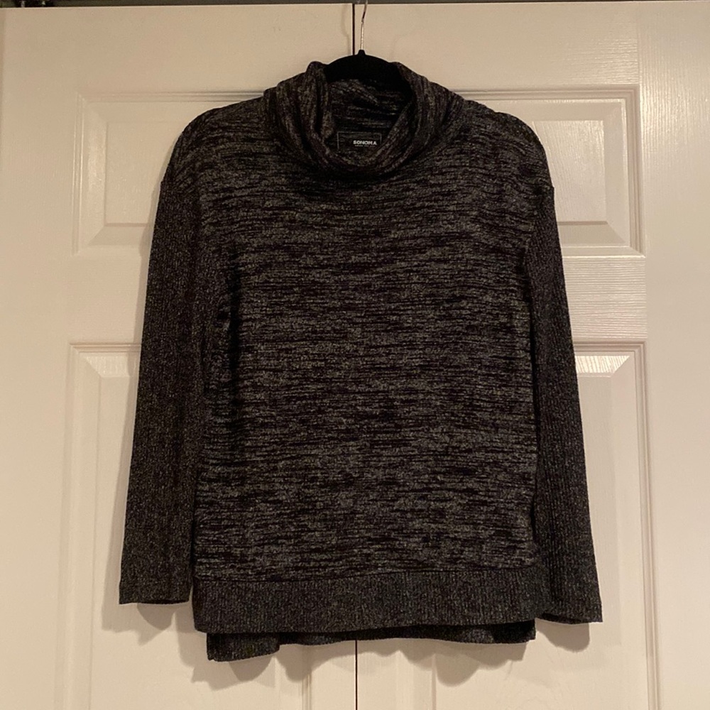 Sonoma Heather Grey Cowl Sweater